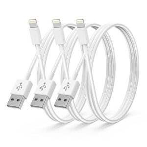 3Pack Apple MFi Certified iPhone Charger 2M