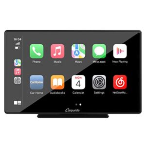 2023 Newest CARPURIDE 9 Inch Touchscreen Wireless Apple Carplay Android Auto Portable Car Radio Receiver Mp5 Player with Mirror Link/GPS/Siri/Google/FM