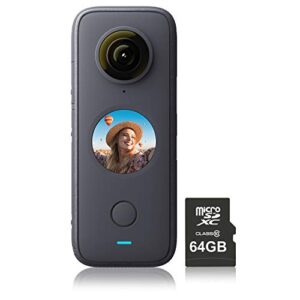 Insta360 ONE X2 360 Degree Action Camera with 64GB Memory Card