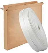 Woven Cord Strapping with Buckles Kit, 1000kg Break Strength, 19mm x 100M Woven Cord Polyester St...