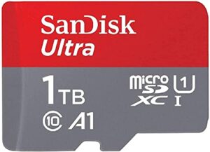 SanDisk Ultra 1TB microSDXC Memory Card + SD Adapter with A1 App Performance Up to 120 MB/s