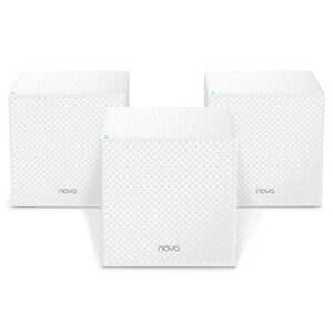 Tenda Nova MW12 Mesh WiFi System - Whole Home WiFi Mesh System - Tri-Band AC2100 - 6000sq² WiFi Coverage - 3 Gigabit Ports - Easy Setup - Replaces WiFi Router and Extender Booster - 3-Pack