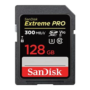 SanDisk Extreme PRO 128GB SDXC Memory Card up to 300MB/s