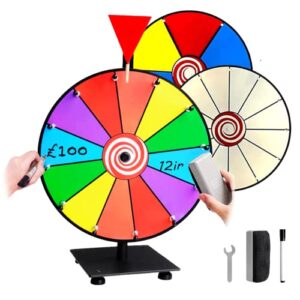 Darque 12” Spinner Prize Wheel with 12