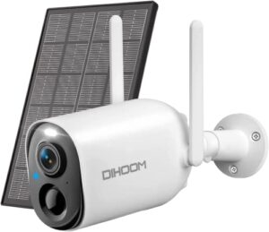DIHOOM 2K Solar Security Camera Outdoor