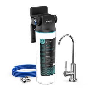 Frizzlife SW10F Under Sink Water Filter System with Brushed Nickel Faucet