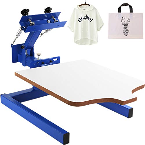 VEVOR Screen Printer 1 Color 1 Station Silk Screen Printing Kit 55x45cm T-Shirt Screen Printing Machine Screenprint Press Machine