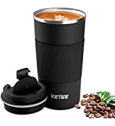 Travel Mugs,KETIEE 510ml Insulated Coffee Cup with Leakproof Lid,Reusable Coffee Cups Travel Cup,...