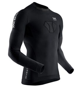X-Bionic Men's Invent 4.0 Running Shirt Long Sleeves Men Sports Jersey Running Jogging Training Fitness Gym Compression Baselayer Top