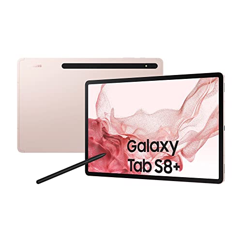 Samsung Galaxy Tab S8+ WiFi 12.4 Inch 128GB Pink Gold 3 Year Manufacturer Warranty