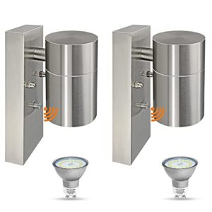 HiBay 2 Pack Outdoor Wall Lights with Dusk to Dawn Sensor