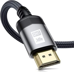 4K HDMI Cable 6M HDMI Lead 2.0 Braided High Speed 18Gbps Support 4K@60Hz 2K@144/165Hz ARC