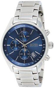 BOSS Chronograph Quartz Watch for Men with Silver Stainless Steel Bracelet - 1513478