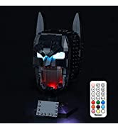 BRIKSMAX Led Lighting Kit for The Mandalorian Helmet - Compatible with Lego 75328 Building Blocks...