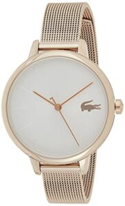 Lacoste Women's Analogue Quartz Watch Cannes with Stainless Steel Mesh Band