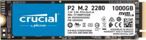 Crucial P2 1TB M.2 PCIe Gen3 NVMe Internal SSD - Up to 2400MB/s - CT1000P2SSD8