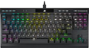 Corsair K70 RGB TKL CHAMPION SERIES Tenkeyless Optical-Mechanical Gaming Keyboard (OPX RGB Optical-Mechanical Keyswitches