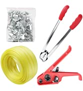 Packaging 19mm Woven Cord Strapping Kit, 1000kg Break Strength, Polyester Cord Strapping Tensione...