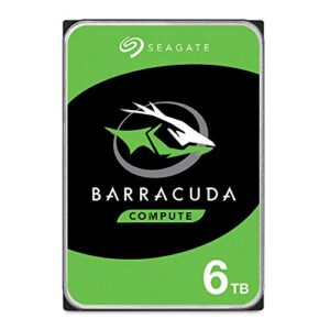 Seagate BarraCuda 6TB Internal Hard Drive HDD – 3.5 Inch SATA 6 Gb/s 5400 RPM 256MB Cache for Computer Desktop PC – Amazon Exclusive - Frustration Free Packaging (ST6000DMZ03)