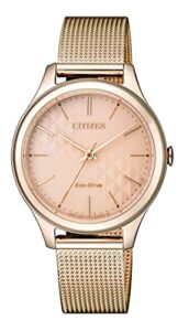 Citizen Women Analogue Eco-Drive Watch with Stainless Steel Mesh Band