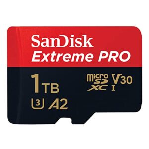 SANDISK - CARDS EXTREME PRO MICROSDXC 1TB+SD ADAPTER 200MB/S 140MB/S A2 C10 V