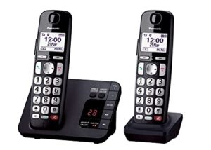 Panasonic KX-TGE822EB Digital Cordless Phone About 40 minutes Answering Machine with Nuisance Call Block and Dedicated Key