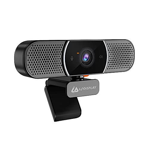 LPDISPLAY Webcam for pc 3 in 1 Full HD 1080P webcam All-IN-ONE Video Conferencing Camera with Omnidirectional Noise Reduction Microphone