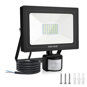 MEIKEE Security Lights with Motion Sensor 35w Led Sensor Outdoor Lights IP66 Waterproof Security Lighting Super Bright LED PIR Floodlight for Garden
