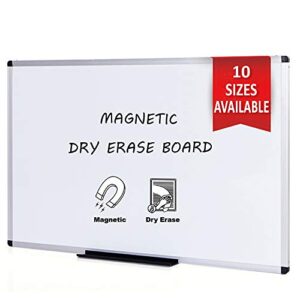 VIZ-PRO Dry Wipe Whiteboard with Aluminium Frame 180 x 120 cm