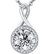 LAVUMO Necklaces for Women Sterling Silver Gold Necklace Pendant Jewellery Gifts for Her Girlfrie...
