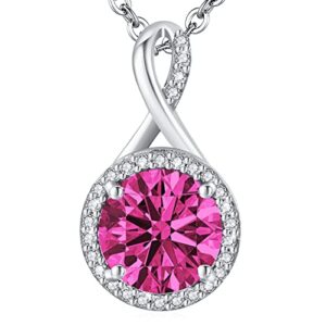 LAVUMO Necklaces for Women Sterling Silver Gold Necklace Pendant Jewellery Gifts for Her Girlfriend Mum Daughter Wife Friend Birthday Valentines Christmas Mothers Day Anniversary Ladies Gif