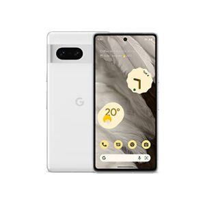 Google Pixel 7 – Unlocked Android 5G Smartphone with wide-angle lens and 24-hour battery – 256GB – Snow
