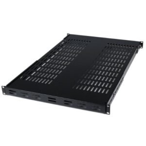 StarTech.com 1U Adjustable Vented Server Rack Mount Shelf - 175lbs - 19.5 to 38in Adjustable Mounting Depth Universal Tray for 19" AV/ Network Equipment Rack - 27.5in Deep (ADJSHELF)