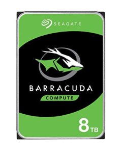 Seagate BarraCuda 8 TB Internal Hard Drive Performance HDD – 3.5 Inch SATA 6 Gb/s 5400 RPM 256 MB Cache for Computer Desktop PC Laptop