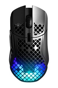 SteelSeries Aerox 5 Wireless Gaming Mouse – Ultra Lightweight 74g – 9 Buttons – Bluetooth/2.4 GHz – 180 Hr Battery – IP54 Water Resistant – PC/MAC – FPS