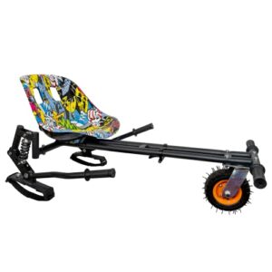 Gift Gadgets Hover Go Karts Cart Suspension Monster Hoverkart for Hover Scooter Board Springs Hoverkart Go Kart Adjustable Frame For Balance Boards 6.5" 8" 10"
