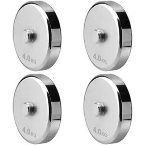 Northdeer Weight Plates for Steel Dumbbells Disc Set 4 Pieces 0.75kg 1.25kg 1.5kg 2.5kg (Choice of Size)