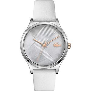 Lacoste Women's Analogue Quartz Watch with Leather Calfskin Strap 2001146