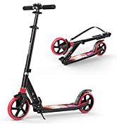 besrey Scooters for Teens Adults, Foldable Kids Kick Scooter 2 Wheel, 200mm Large Wheels Scooters...