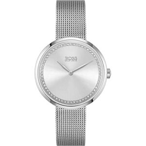 BOSS Women's Analogue Quartz Watch Praise with Stainless Steel Mesh Band