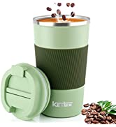 Travel Mugs,KETIEE 510ml Insulated Coffee Cup with Leakproof Lid,Reusable Coffee Cups Travel Cup,...