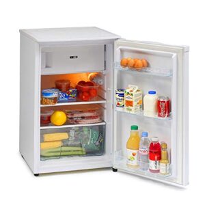 IceKing RK113WE 48cm Under Counter Freestanding Fridge (White with Icebox)            [Energy Class F]