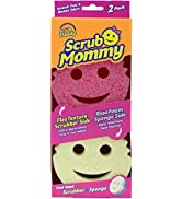 Scrub Daddy Colors, Orange Scrubber, Cleaning Sponges for Washing Up, Dish & Kitchen Sponge as Us...