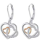 Heart Ring 925 Sterling Silver Love Heart Open Ring Jewellery Adjustable Heart Shape Ring for Wom...