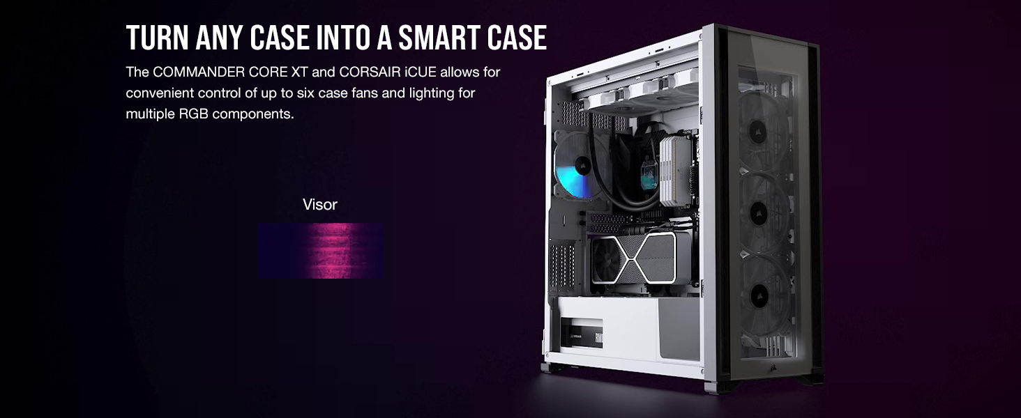 Smart Case;Corsair iCUE;Fan Control;Multiple RGB Components;Lighting Profiles