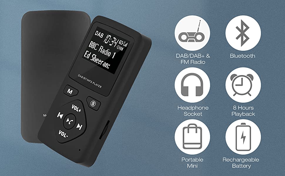 dab radio with bluetooth
