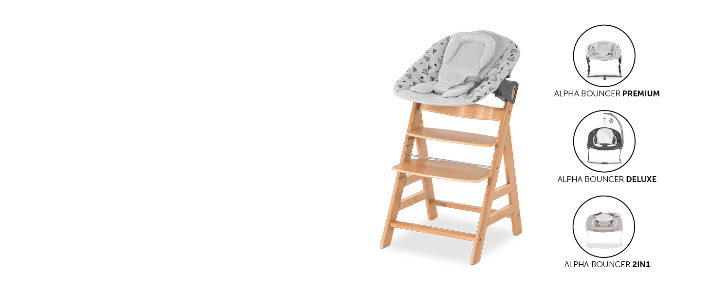 usable for new-born baby with Alpha Bouncer Premium Deluxe or 2in1 not included