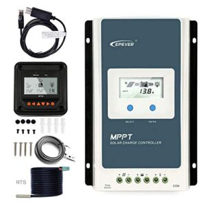 EPEVER MPPT 30A Solar Charge Controller Regulator 12v 24v Auto with LCD display Solar Charge Regulator Mppt 100V PV Negative Grounded Solar Controlle