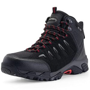 SHULOOK Hiking Boots Men Waterproof | Comfortable & Lightweight | Walking Boots Mens | High Rise Non-Slip Trekking Hiking Mountaineering Breathable Outdoor Boots