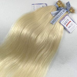 GOOFIT Nano Tip Hair Extensions Nano Beads Human Hair Remy Hair Nano Ring - 1g/s